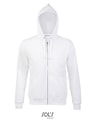 Heren Hooded Sweater Sols Zip Spike Wit